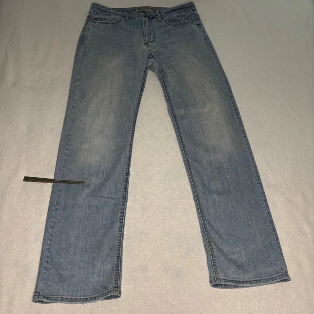 American Eagle Relaxed Straight Jeans Mens 31x32 Light‎ Blue Extreme Flex